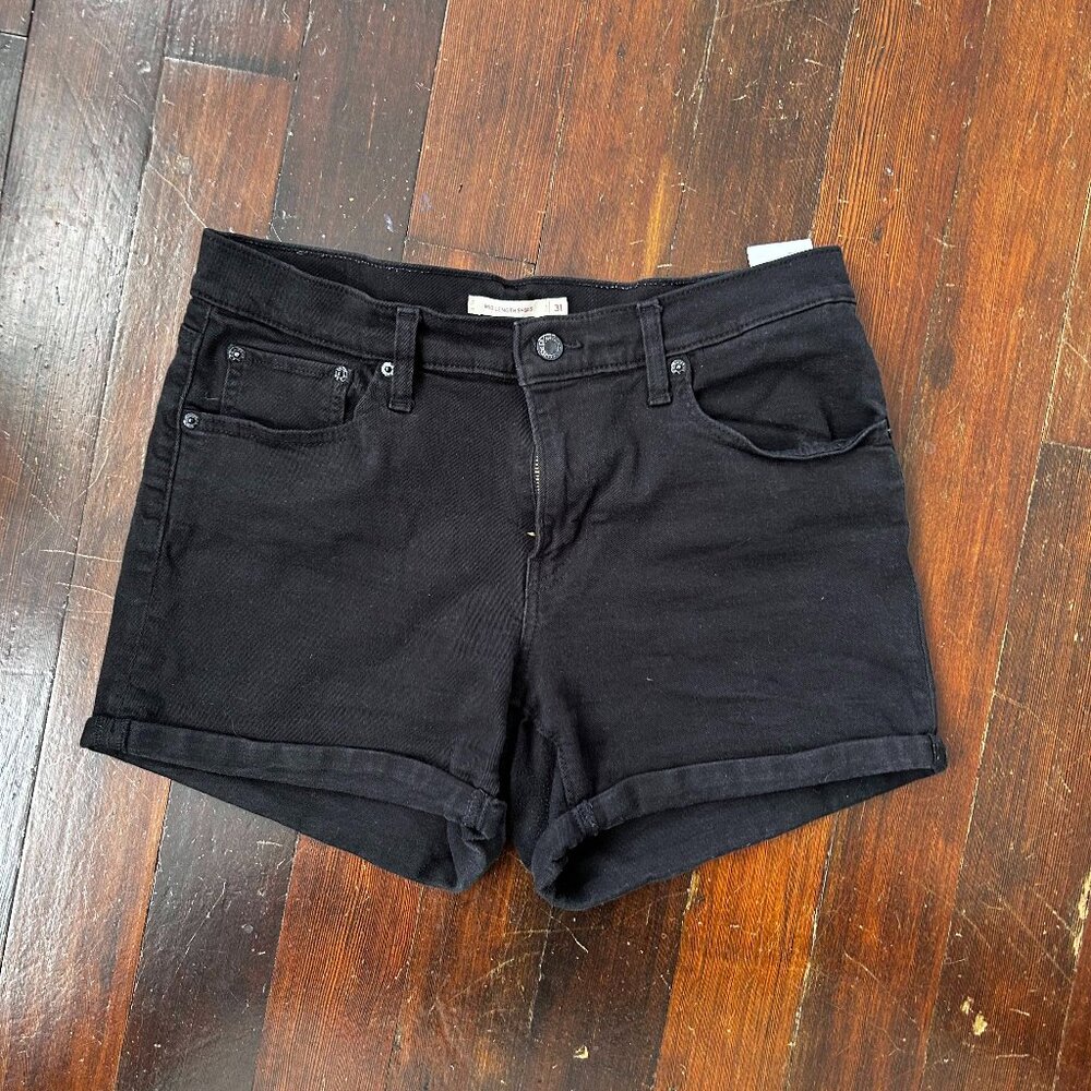 Levi's Mid-Length Shorts Black